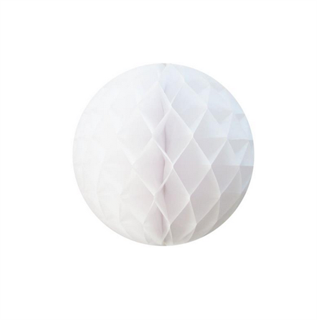 Esfera panal chico 18cm blanco